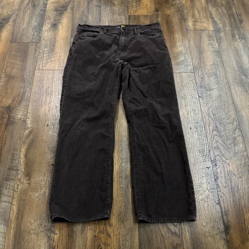 J. Crew Relaxed Fit Corduroy Pants Mens 36 Brown Cotton Straight Casual Gorpcore